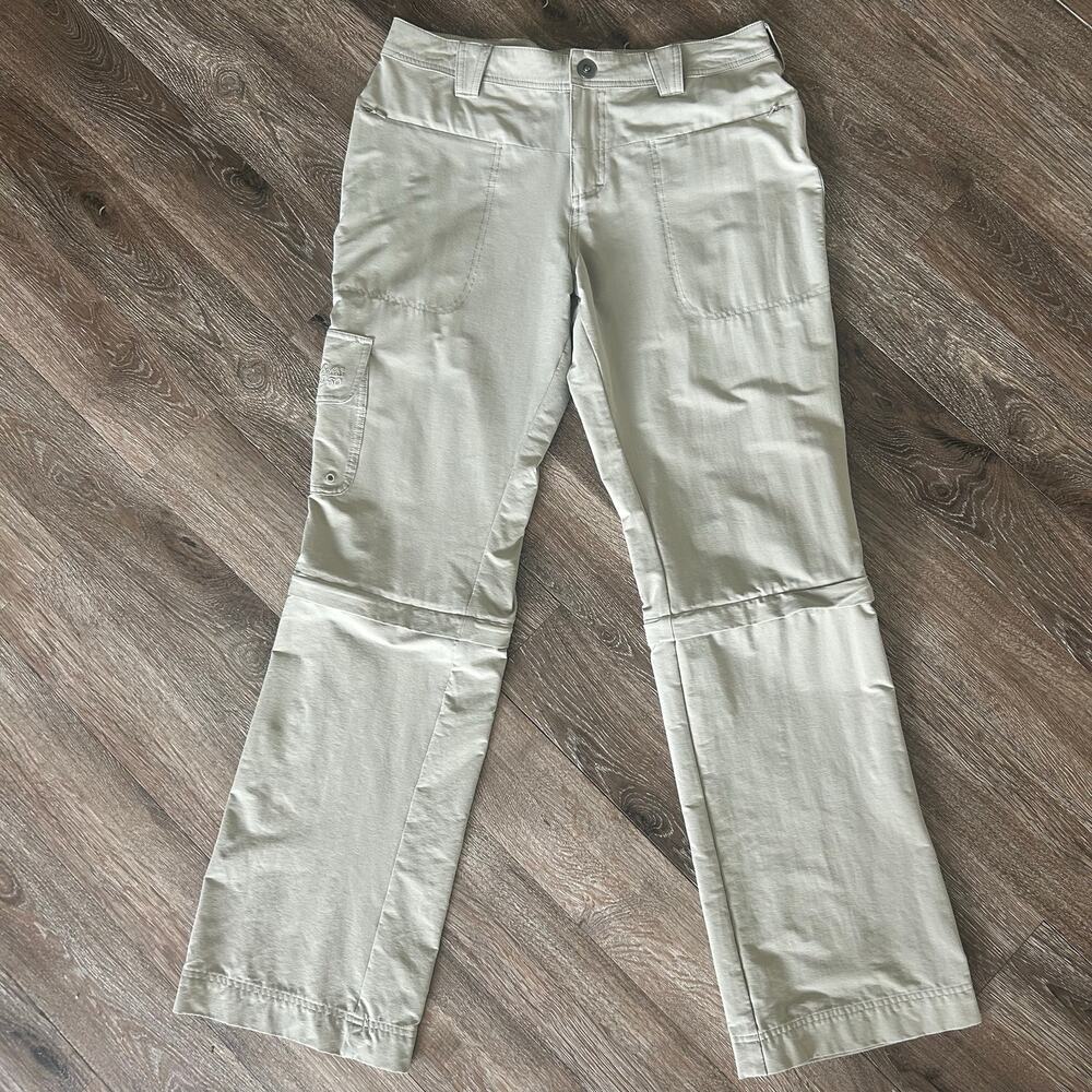 Cabela’s Women’s Tan Zip-Off Convertible Hiking Pants, Size 8/8.”